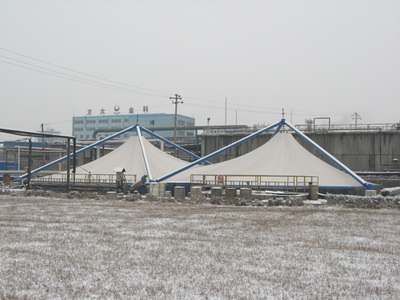 渭河熱電廠雨污泵房污水池膜結構